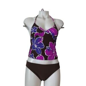 2Bamboo Floral Tankini Swimsuit Size Small